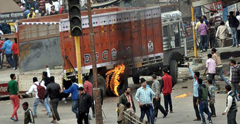 জাঠ বিদ্রোহে ভারতের হরিয়ানায় কারফিউ 