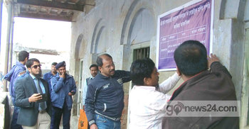 লিজের টাকা না দেয়ায় মেহেরপুরে উচ্ছেদ অভিযান