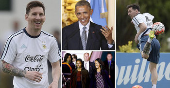 মেসির দেখা পেল না ওবামা কন্যারা