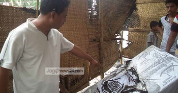 কলাখালীতে আ.লীগ প্রার্থীর কার্যালয়ে আগুন