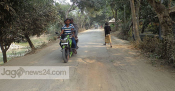 পাংশা-বাহাদুরপুর সড়কের বেহাল দশা