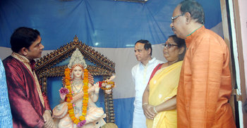 জাবিতে সরস্বতী পূজা উদযাপিত