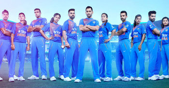 ভারতীয় দলের নতুন জার্সি উম্মোচন