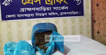 উপকূল এক্সপ্রেস থেকে ১০ কেজি গাঁজা উদ্ধার