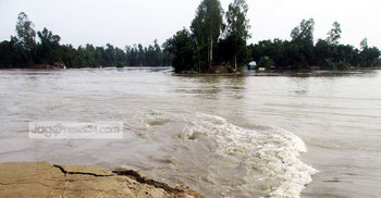 ব্রহ্মপুত্র ও ঘাঘট নদীর পানি বিপদসীমার উপরে 