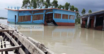 বন্যায় নীলফামারীর একাধিক স্কুল-ব্রিজ-কালভার্ট বিলীন