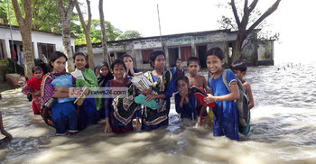 পানির নিচে বাউফলের ১৮টি চর