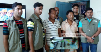 শেরপুরে গ্রেনেড ও অস্ত্রসহ দুইজন আটক