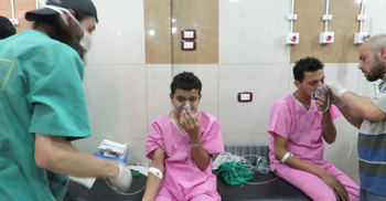 আলেপ্পো শহরে ক্লোরিন বোমা নিক্ষেপ