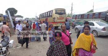 ফেরার পথেও দুর্ভোগ
