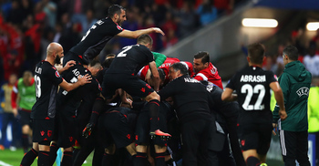 Albania stays in EURO 2016 with historic win 