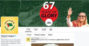 Awami League gets verified twitter account