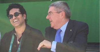 Tendulkar spends ‘wonderful time’ with IOC president Bach