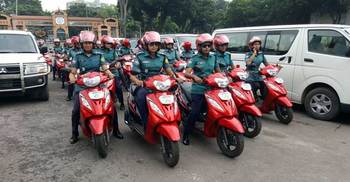 Female traffic sergeants get scooties  