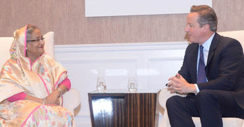 UK needs to be there in EU, Hasina tells Cameron 