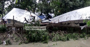 লক্ষ্মীপুরে ৫০০ হেক্টর আউশ ও সবজি পানির নিচে
