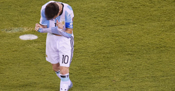 Lionel Messi misses penalty