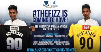 Sizzling Fizz in action again as Sussex face Surrey 