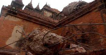 Myanmar quake damages nearly 400 ancient temples