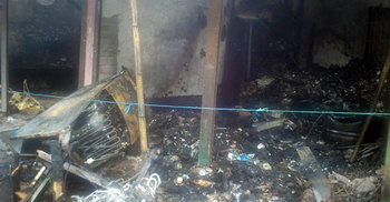 নড়াইলে অগ্নিকাণ্ডে দুটি দোকান ভস্মীভূত