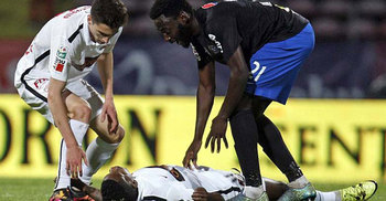 Cameroon footballer dies on pitch after heart attack