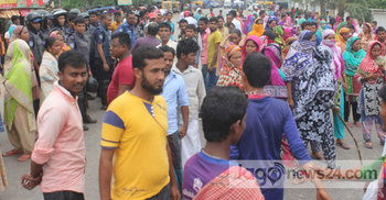 রূপগঞ্জে শ্রমিকদের আবারো মহাসড়ক অবরোধ 