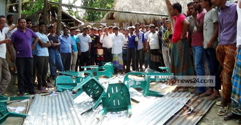 ঠাকুরগাঁওয়ে বিএনপির নির্বাচনী অফিস ভাঙচুর