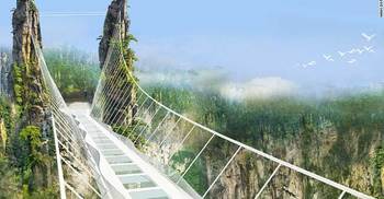 China opens world’s highest glass bridge