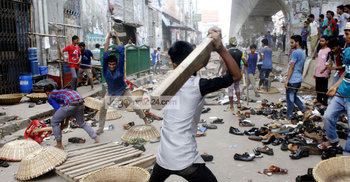 Gulistan trader-hawker engages in battle