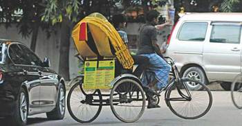 New bus service, rickshaws launched in Gulshan  