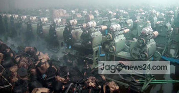 জুট মিলে আগুন : শত কোটি টাকার পাট ভস্মীভূত