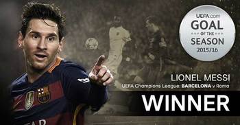 Messi wins UEFA Goal of the Season award 