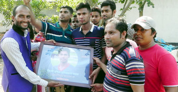 মুস্তাফিজকে সংবর্ধনা দিলো নতুনধারা ফাউন্ডেশন