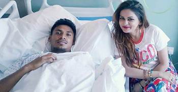 Nafisa visits ailing Mustafizur