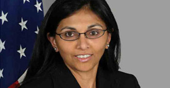 Nisha Desai Biswal in Dhaka 