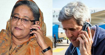 Kerry phones Hasina, conveys Obama’s concern 