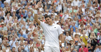 Raonic beats Roger Federer in five sets to reach Wimbledon final 