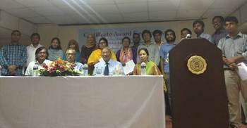 Certificate giving ceremony of bioinformatics short course held  