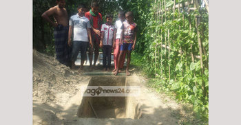 গোপালগঞ্জে মুফতি হান্নানের কবর খোঁড়ার কাজ সম্পন্ন