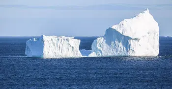 Huge iceberg towers over Canadian town