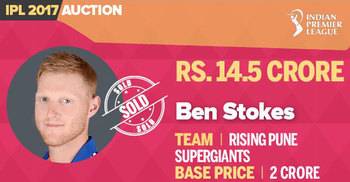 IPL 2017: England’s Ben Stokes is first multi-millionaire