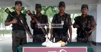 চাঁপাইনবাবগঞ্জে সাড়ে ৪ কেজি গান পাউডার উদ্ধার