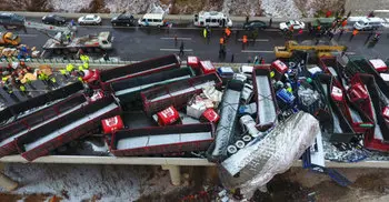 56-car pileup in China leaves 17 people dead