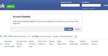 How to get back a disabled facebook account?
