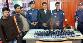 যাত্রীবাহী বাসে ফেনসিডিল : চালকসহ তিনজন কারাগারে