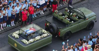 Huge crowds attend final Castro ceremony