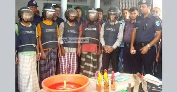 5 militants arrested with arms, bombs in Gazipur