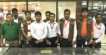 2 women held with 40 gold bars at Shahjalal