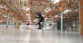 World’s first fully-manned hoverbike tested in Moscow