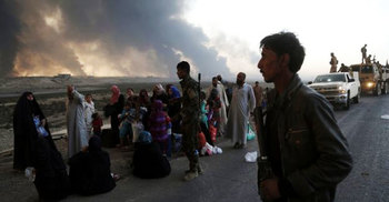 Mosul battle: US says IS using human shields